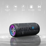 YOUXIU Portable Bluetooth Speaker, IPX7 Waterproof Speaker with Light for Home, Party