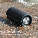 YOUXIU Portable Bluetooth Speaker, IPX7 Waterproof Speaker with Light for Home, Party